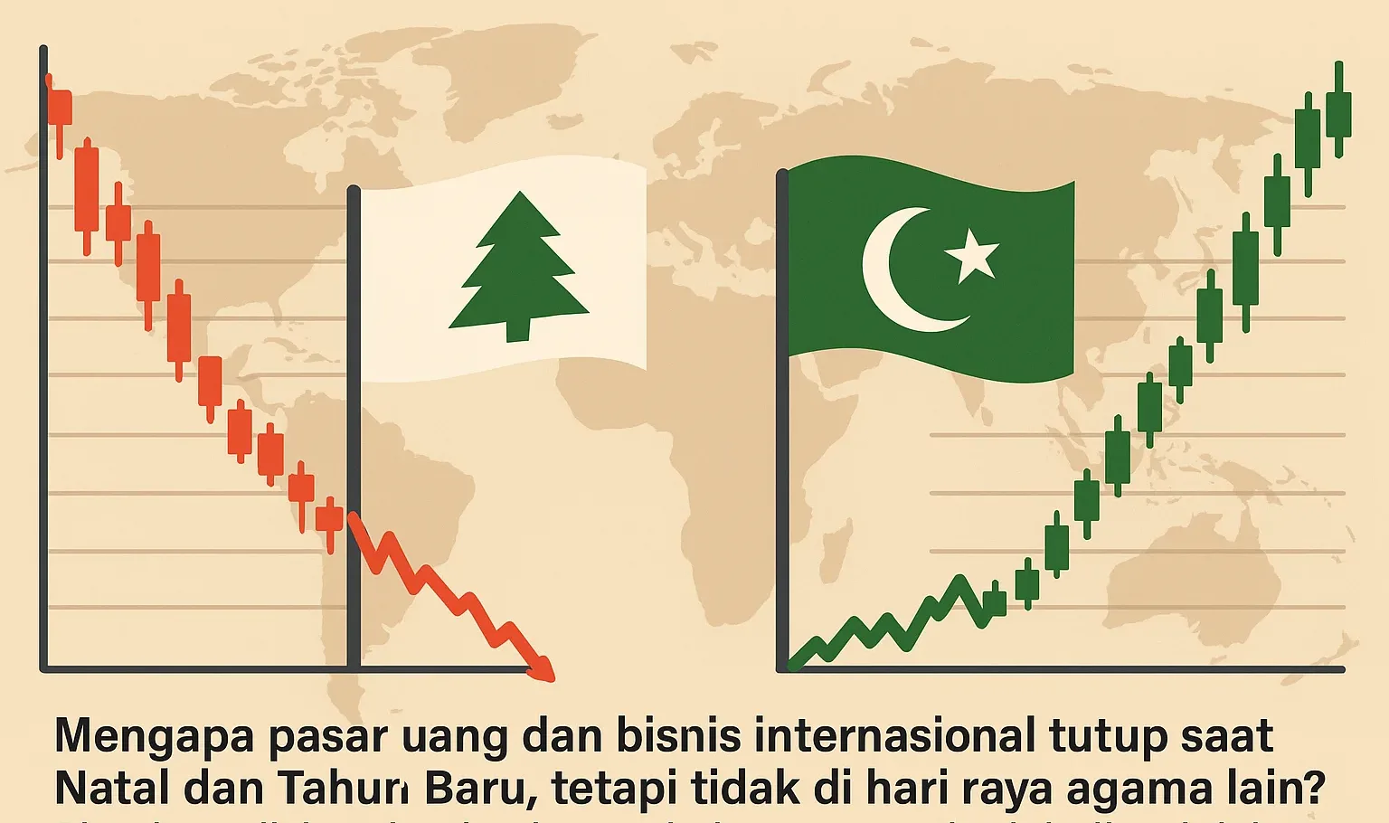 Alasan pasar tutup saat Natal
