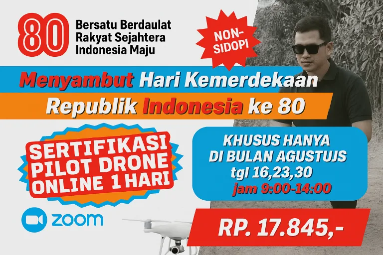 Sertifikasi Pilot Drone Termurah di Indonesia, Diakui hingga ke Luar Negeri